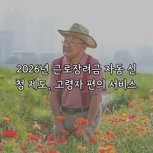 2026년 근로장려금 자동 신청 제도, 고령자 편의 서비스