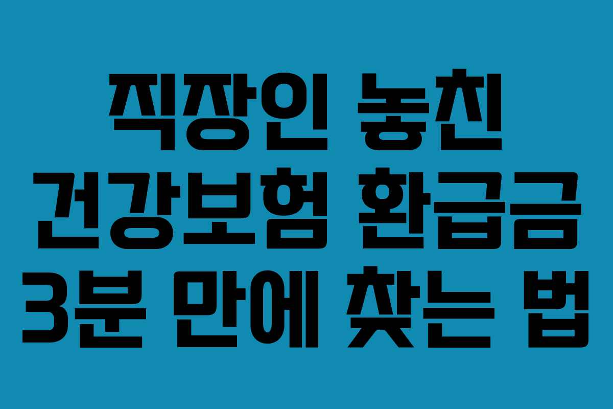 직장인-놓친-건강보험-환급금-3분-만에-찾는-법
