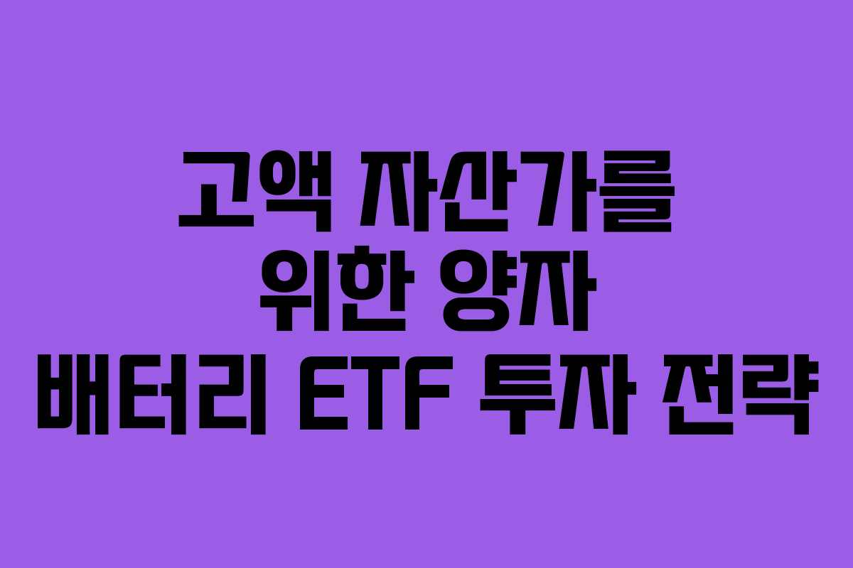 고액-자산가를-위한-양자-배터리-ETF-투자-전략